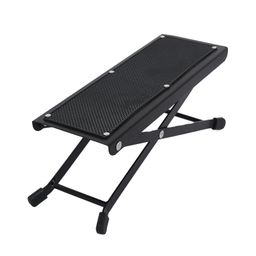 Amazon Basics 4-Step Metal Guitar Foot Stool & Footrest | Adjustable Height | Non-slip Rubber pads (Black) image 1