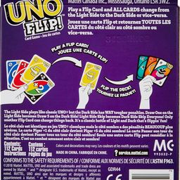 UNO Kid Mattel Games Uno Flip Side Card Game, Multi Color image 4