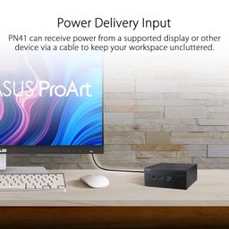 ASUS Compact Tiny Mini PC PN41 (Barebone) with 11th Gen Intel Celeron N4500 Processor (Without RAM, SSD & Windows) fanless, USB Power Delivery, 2.5G LAN, WiFi 6 USB 3.2 Type C, Bluetooth 5.0, Black image 4