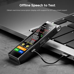 72GB Digital Voice Recorder with Playback, Innioasis R1 Full Touchscreen Voice Recorder with AI Intelligent Transcription and Bluetooth, Voice Activated Sound Audio Recorder Device with Mic (Green) image 4
