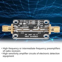 3NH® Broadband AMP, 22dBm at 2GHz Maximum Output Power RF Amplifier Low Noise for Signal Processing for Shortwave FM Broadcasting for Fiber Optic Communications image 4