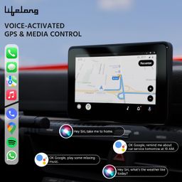 Lifelong 7-Inch Android Car Stereo with Wireless CarPlay & Android Auto | Touchscreen System | in-Built Dashcam| Car Display Screen |Music System with Bluetooth & Voice Control | Easy Installation image 3