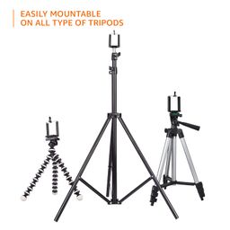 Amazon Basics Mobile Holder with Adjustable Bracket for Tripods with 1/4-inch-20 Mounting Screw, Compatible with Smartphones, Ideal for Videographers and Photographers (Pack of 2) image 5
