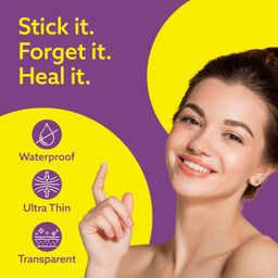 Evereve Acne Pimple Patch for Face, 72 Hydrocolloid Waterproof Patches, Absorbs Excess Oil, Pimple & Acne Overnight, Invisible, For All Skin Types, Dermatologically Tested image 2