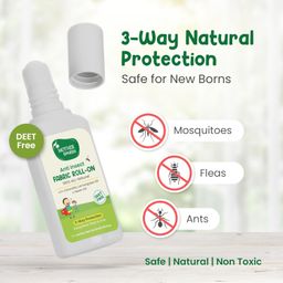 Mother Sparsh Natural Mosquito Repellent Fabric Roll-on for Babies, 3-Way Protection from Mosquitoes, Fleas and Ants (12ml, Pack of 2) image 4