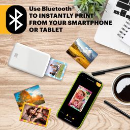 KODAK Step Wireless Mobile Photo Mini Printer (White) Compatible w NFC & Bluetooth Devices image 2
