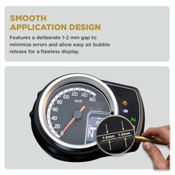 Spartan Shield Digital Meter Screen Guard For HONDA H NESS CB 350 | TFT Instrument Cluster Protector | Anti Scratch | HD Clear | HNESS CB350 Display Speedometer Console Accessory [Not Tempered Glass] image 5