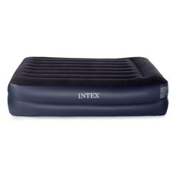 Intex Polyester Dura-Beam Standard Series Pillow Rest Raised Airbed with Built-in Pillow and Electric Pump Queen, Queen (U.S. Standard) image 2