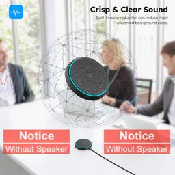 The AutoStory USB Conference Room Microphone, 360° Omnidirectional Pickup Upto 10 Feet, Easy Plug & Play, One Key Mute, Windows Mac Compatible use to Call, Record, Podcast & Meetings (Button Mute) image 2