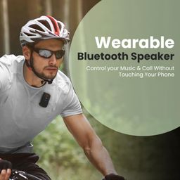 Portronics Talk Three Wearable Bluetooth Speaker with Mic, Magnetic/Spring Clip-On, Upto 10Hours Playtime, IPX5 Water/Dust Resistant, Bluetooth 5.3v, Big Buttons, Portable Speaker with Microphone image 2