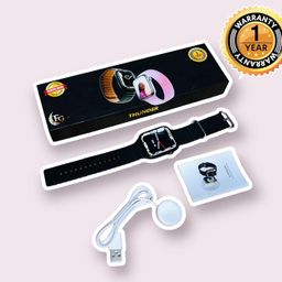 FG Thunder Smart Watch Always ON Display 500+ Watch Faces with Calling, Black image 3