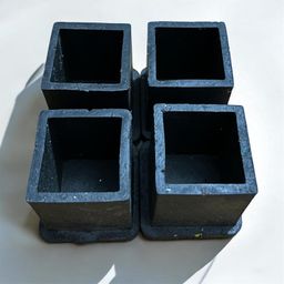 SSF Brand Floor Protector Square Rubber Cap/Bush/Shoes for Furniture Feet Chair Table (Size - 25 x 25mm / 1" x 1" INCH) Pack of 4 image 3