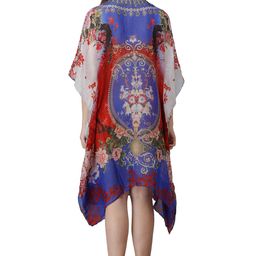 rajoria instyle ? -Beautiful Color Combination Kaftan for Women with Multi Design Pure Cotton Maxi Kaftan for Women Feel Comfort Multicolour, Free Size image 3