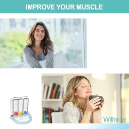 Willnice Breathing Exercise Device for Daily Training, Simple to Use and Clean, Effective Trainer Suitable for Most People Upgraded image 4