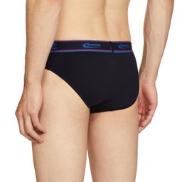 rupa frontline Plain Brief for Men, 100% Cotton Material, Outer Elastic, Pack of 5 Multicolour image 3