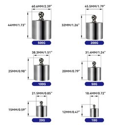 HFS (R) Scale Balance Calibration Weight Set - 10-1000g 8Pc Set With Case image 5