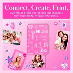 KODAK x Barbie Step Slim Wireless Instant Portable Photo Mobile Printer Barbie Starter Bundle (Signature Style)+ Barbie Deluxe Camera Case + Zink Paper (20 Sheets) image 4