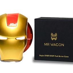 mr wagon MR WAGON- Protective Car Start Stop Button Cover -Open Close car push start button joystick | Decorative Car push start button cover- Auto Accessories for Car Interior- Suitable for All Universal Cars image 1
