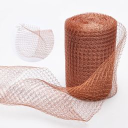 Supvox® Rustproof Copper Mesh - Copper Wire for Gardening - Copper Wool for Rodent Control - Shielding Copper Mesh - Copper Tape for Electromagnetic Interference - Cuttable Copper Mesh (12CM X 3M) image 1