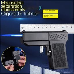 Bluetail Retail 2-in-1 Gun Shaped Lighter & Cigarette Box - Stylish & Convenient for On-The-Go (Black, Pack of 1) image 4