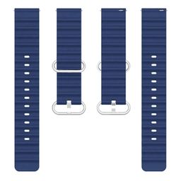 ACM Watch Strap Silicone Smart Belt 20mm compatible with Garmin Forerunner 165 Smartwatch Classic Band image 2