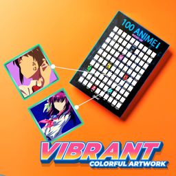 Scrachit 100 Anime Bucket List Scratch Off Poster image 4