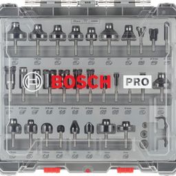 Bosch Professional 30 Pcs Router Bit Set With Mixed Bits, 6Mm Shank Bits, Suitable For Gkf 550 Plam Router And Gof 130 Router image 2