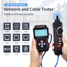 NOYAFA NF-8209S Network Cable Tester, Ethernet Cable Tester with PoE,NCV,Cable Length Test,Port Flashing,Multi-Function Trouble-Free Line Scan Mode,CAT5,CAT6 Line Tracer,LAN Network Cable Tracer Kits image 2