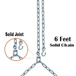 rioff Rioff® Hanging bar Chain Pull Up Bar for Height Increaser and Pull Exercise with Heavy Duty 6FT Green GHRH image 2