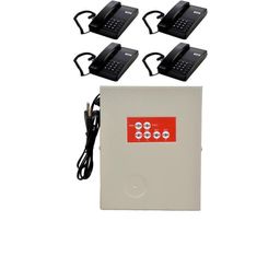 MASCOM EPABX 104 INTERCOM System with 4 Handy Phone(Pack of 2) image 1