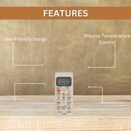 generic REAC-73-FM AC Remote Control Replacement for Air Conditioner Remotes Compatible, WiFi Button, Precise Controls, Easy Setup White image 3