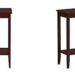 umark Multipurpose Sheesham Wood Side Table with Lower Shelf for Home Decor Living Room Single Table Tall and Table Walnut Finish (Dark Brown) image 5