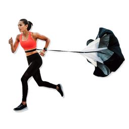LYGER BY ABNASHI Pro Grade Running Parachute. Performance Training at its Best with Speed Chute - Achieve Explosive Speed and Agility for All Ages and Levels (Black 40 Inch) image 1