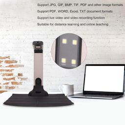 UniMarket® Book Document Scanner Foldable Smart Document Camera, Automatic Scanning, OCR Text Recognition, Support PDF, Word, Excel, TXT Text Documentation image 3