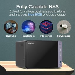 QNAP TS-632X-4G-US 6 Bay 10GbE Desktop NAS with ARM Alpine AL524 Quad-core Processor and 4 GB DDR4 RAM (Diskless) image 3