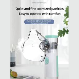 AccuTrust Portable Mesh Nebulizer, One-Button Operation, Silent Operation, High Nebulization Rate, Medical Grade Materials, USB Rechargeable, White image 5