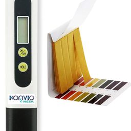 KONVIO NEER TDS meter with PH strip, TDS meter for water testing (Off White) image 1