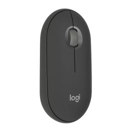 Logitech Pebble Mouse 2 M350s Slim Bluetooth Wireless Mouse, Portable, Lightweight, Customisable Button, Quiet Clicks, Easy-Switch for Windows, macOS, iPadOS, Android, Chrome OS - Tonal Graphite image 1