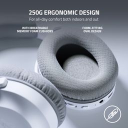 Razer Barracuda X (2022) - Wireless Multi-Platform Gaming and Mobile Headset - Mercury White - FRML Packaging RZ04-04430200-R3M1 image 3