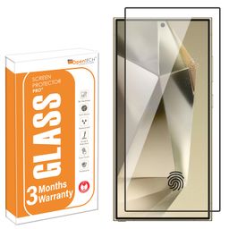 opentech OpenTech® Military-Grade Tempered Glass Screen Protector Compatible for Samsung Galaxy S24 Ultra with Edge to Edge Coverage and Easy Installation kit image 1
