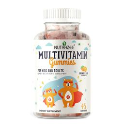 Nutrazee Multivitamin Gummies for Kids, Men & Women, Supplement With Biotin & Essential Vitamins For Healthy Growth, Development & Immunity, 45 Gummy Bears image 4