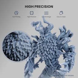 ELEGOO Standard Photopolymer Resin LCD UV-Curing Resin 405nm 3D Printer Resin for Mars Saturn Jupiter MSLA DLP LCD 3D Printing Grey 1000g image 2