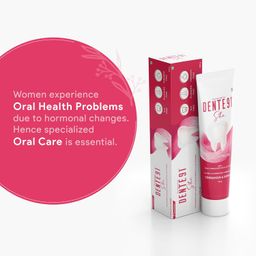 Dente91 SHE Toothpaste Specially Crafted for Women, Remove Plaque Contains Folic Acid & Vitamins (B6, E, D3), Cinnamon & Ginger Flavour, Free from SLS, Fluoride & Paraben 100g (Pack of 1) image 5
