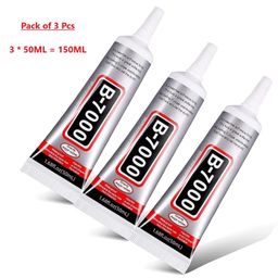 generic B7000 Glue Fabric Glue Compatible for Embroidery and Aari Work,Glue for Cloth 50ML-Pack of 3 image 3