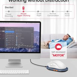 VAYDEER Ultra Slim Mouse Mover, Air 3 Mouse Jiggler with Adjustable Interval Timer, Undetectable & Noiseless, Simulates Realistic Mouse Movement, Driver-Free for Keeping The PC Active and Secure image 4