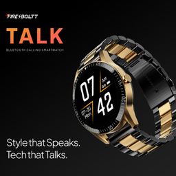 Fire-Boltt Talk Bluetooth Calling Smartwatch, 1.39" TFT Display with Dual Button, Hands On Voice Assistance, 120 Sports Modes, in Built Mic & Speaker (Talk, Black Dual) image 2