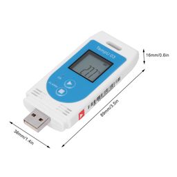 Ailoocedi LCD USB Temperature and Humidity Data Logger,LCD Display Data Recorder,Pdf GSP Datalogger Recorder,for Warehouse, Logistics,Cold Chain with Wide Measuring Range image 5