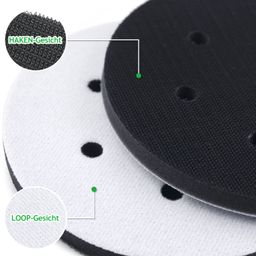 poliwell 6 Inch 6 Hole Hook and Loop Soft Sponge Interface Buffer Pad Cushion Buffing Pads for Sander Sanding Pad, 2-Pack image 4