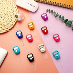 TOODOO Finger Tally Counter 5 Digit Display Counter Clicker Resettable Lap Counter Handheld Number Click Counter Electronic Finger Counter Hand Tally Counter Counting with Ring for Golf 8 Colors image 3