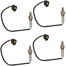 TRQ 4 Piece O2 02 Oxygen Sensor Direct Fit Upstream & Downstream Kit image 1